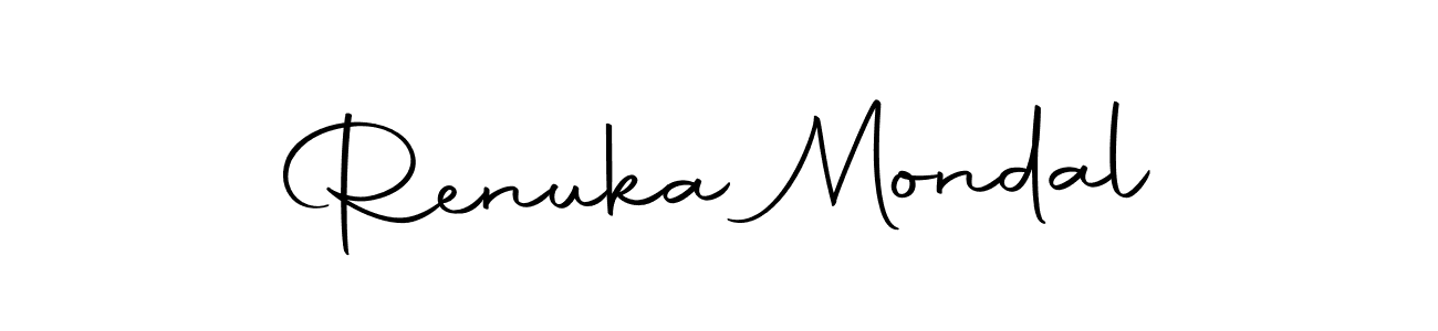 Design your own signature with our free online signature maker. With this signature software, you can create a handwritten (Autography-DOLnW) signature for name Renuka Mondal. Renuka Mondal signature style 10 images and pictures png