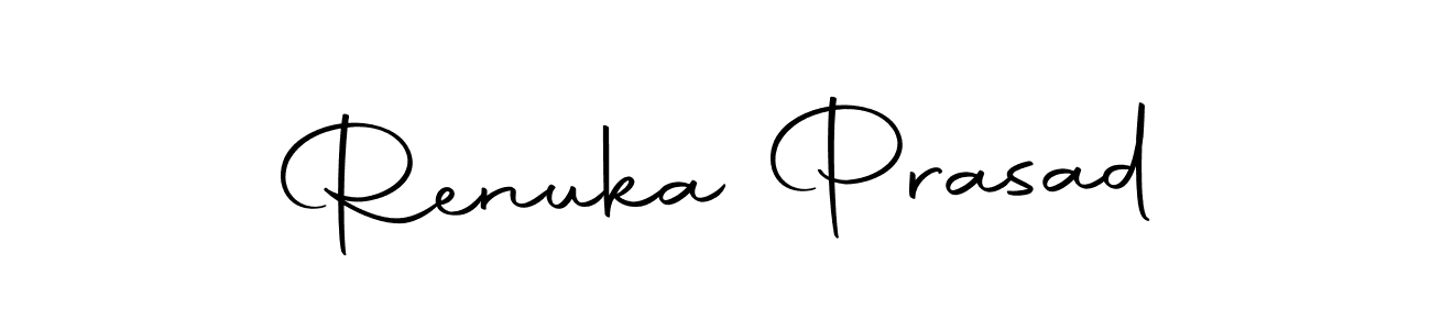 How to make Renuka Prasad name signature. Use Autography-DOLnW style for creating short signs online. This is the latest handwritten sign. Renuka Prasad signature style 10 images and pictures png