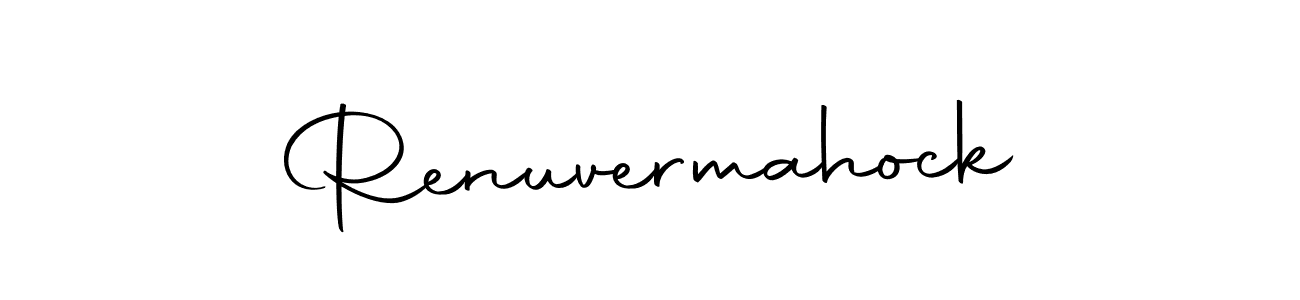 Make a beautiful signature design for name Renuvermahock. Use this online signature maker to create a handwritten signature for free. Renuvermahock signature style 10 images and pictures png