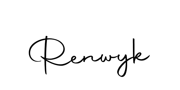 You should practise on your own different ways (Autography-DOLnW) to write your name (Renwyk) in signature. don't let someone else do it for you. Renwyk signature style 10 images and pictures png