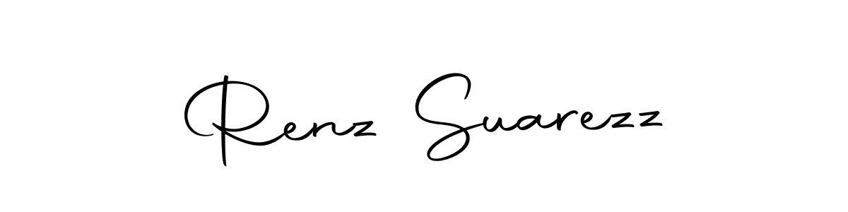 Similarly Autography-DOLnW is the best handwritten signature design. Signature creator online .You can use it as an online autograph creator for name Renz Suarezz. Renz Suarezz signature style 10 images and pictures png