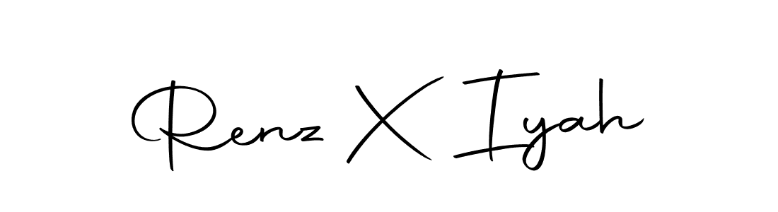 You should practise on your own different ways (Autography-DOLnW) to write your name (Renz X Iyah) in signature. don't let someone else do it for you. Renz X Iyah signature style 10 images and pictures png