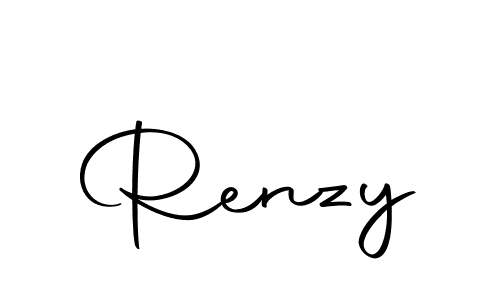 Use a signature maker to create a handwritten signature online. With this signature software, you can design (Autography-DOLnW) your own signature for name Renzy. Renzy signature style 10 images and pictures png