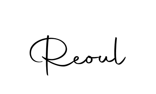 You should practise on your own different ways (Autography-DOLnW) to write your name (Reoul) in signature. don't let someone else do it for you. Reoul signature style 10 images and pictures png