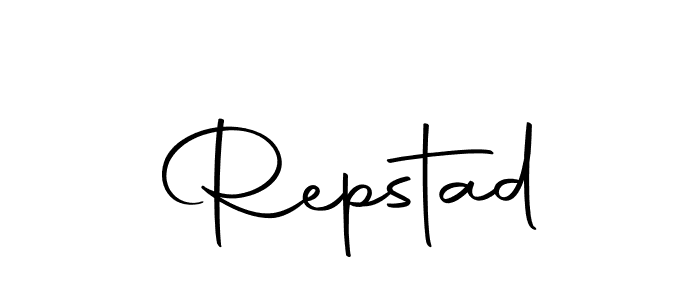 Make a beautiful signature design for name Repstad. With this signature (Autography-DOLnW) style, you can create a handwritten signature for free. Repstad signature style 10 images and pictures png