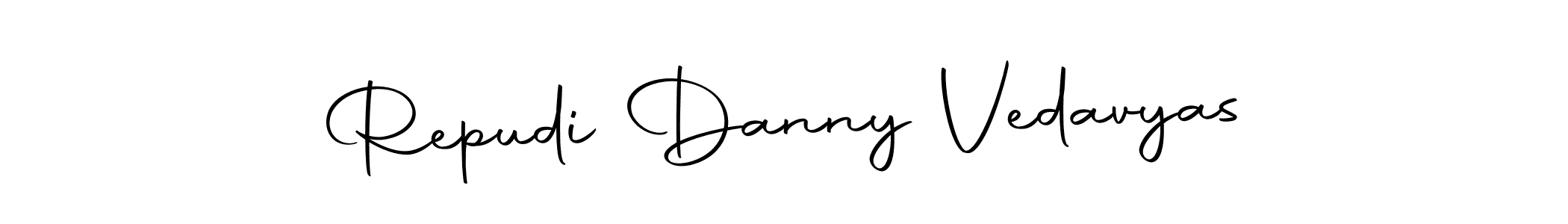 Create a beautiful signature design for name Repudi Danny Vedavyas. With this signature (Autography-DOLnW) fonts, you can make a handwritten signature for free. Repudi Danny Vedavyas signature style 10 images and pictures png