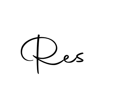 How to make Res  signature? Autography-DOLnW is a professional autograph style. Create handwritten signature for Res  name. Res  signature style 10 images and pictures png