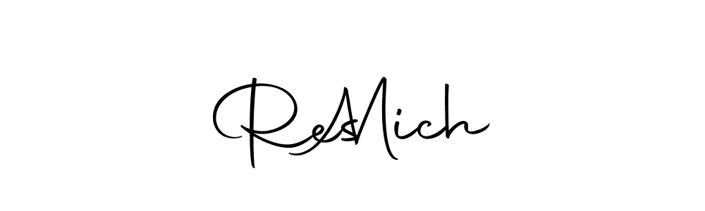 Use a signature maker to create a handwritten signature online. With this signature software, you can design (Autography-DOLnW) your own signature for name Res   Mich. Res   Mich signature style 10 images and pictures png