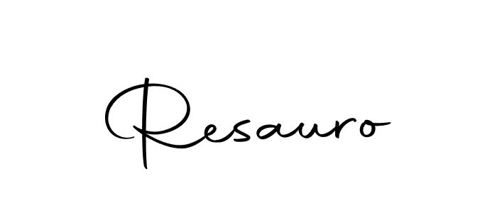 How to make Resauro signature? Autography-DOLnW is a professional autograph style. Create handwritten signature for Resauro name. Resauro signature style 10 images and pictures png