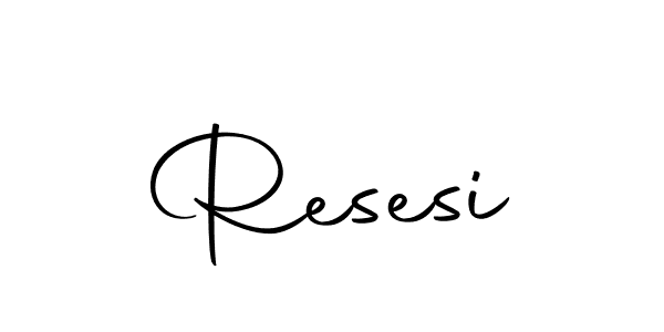 How to make Resesi signature? Autography-DOLnW is a professional autograph style. Create handwritten signature for Resesi name. Resesi signature style 10 images and pictures png