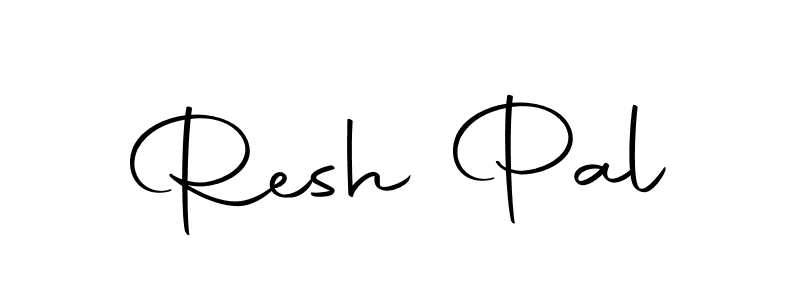 The best way (Autography-DOLnW) to make a short signature is to pick only two or three words in your name. The name Resh Pal include a total of six letters. For converting this name. Resh Pal signature style 10 images and pictures png