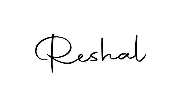 Make a beautiful signature design for name Reshal. Use this online signature maker to create a handwritten signature for free. Reshal signature style 10 images and pictures png