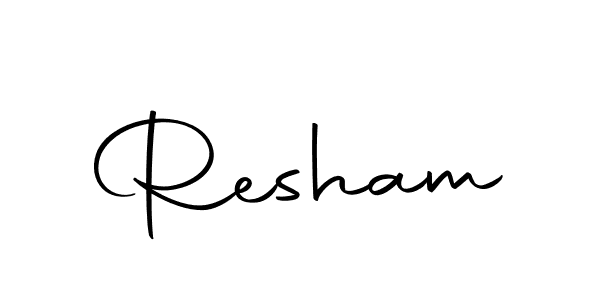 The best way (Autography-DOLnW) to make a short signature is to pick only two or three words in your name. The name Resham include a total of six letters. For converting this name. Resham signature style 10 images and pictures png