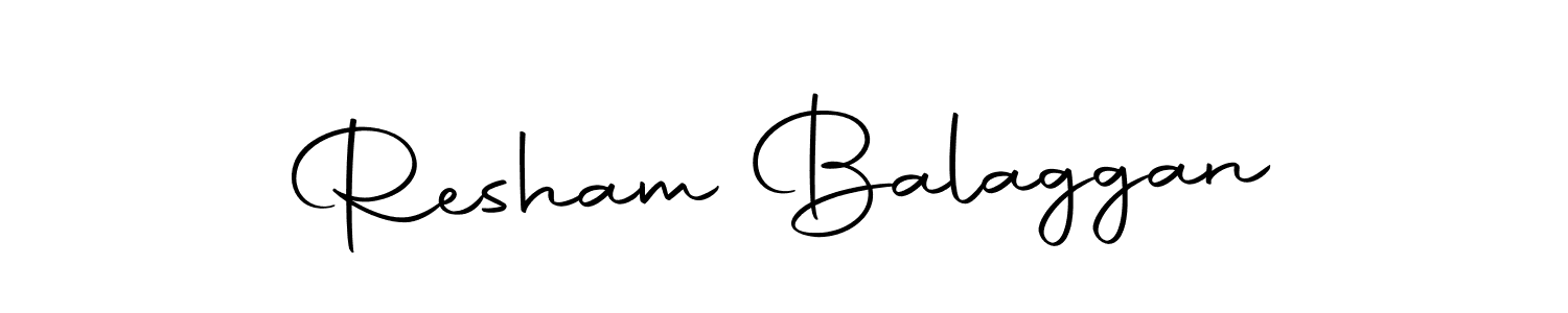 Make a beautiful signature design for name Resham Balaggan. With this signature (Autography-DOLnW) style, you can create a handwritten signature for free. Resham Balaggan signature style 10 images and pictures png
