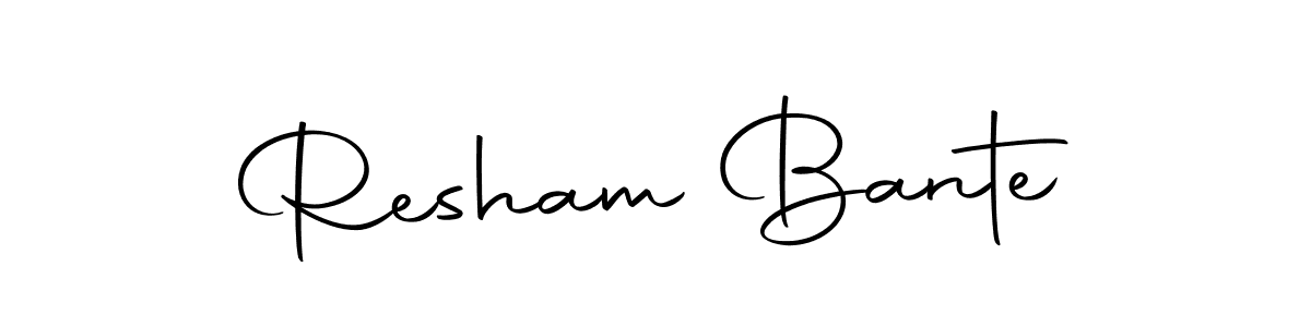 Make a beautiful signature design for name Resham Bante. Use this online signature maker to create a handwritten signature for free. Resham Bante signature style 10 images and pictures png