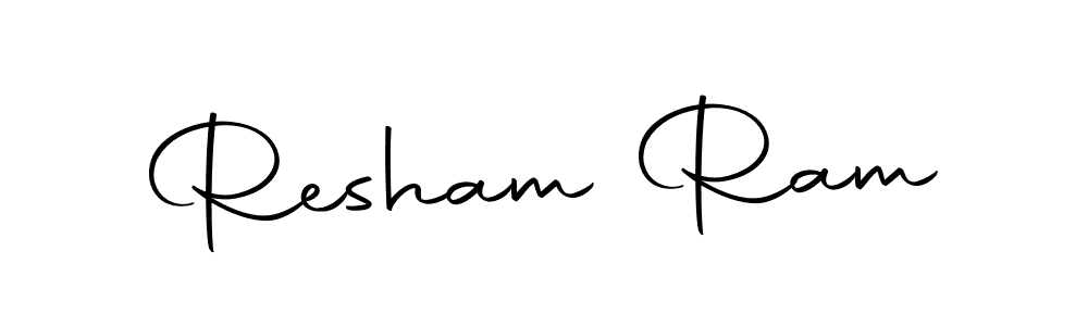 Resham Ram stylish signature style. Best Handwritten Sign (Autography-DOLnW) for my name. Handwritten Signature Collection Ideas for my name Resham Ram. Resham Ram signature style 10 images and pictures png