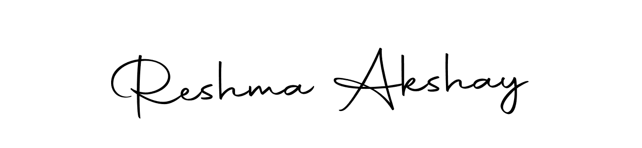 Reshma Akshay stylish signature style. Best Handwritten Sign (Autography-DOLnW) for my name. Handwritten Signature Collection Ideas for my name Reshma Akshay. Reshma Akshay signature style 10 images and pictures png