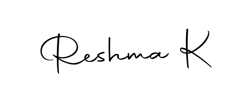 You should practise on your own different ways (Autography-DOLnW) to write your name (Reshma K) in signature. don't let someone else do it for you. Reshma K signature style 10 images and pictures png