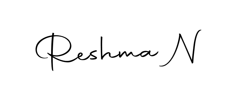 The best way (Autography-DOLnW) to make a short signature is to pick only two or three words in your name. The name Reshma N include a total of six letters. For converting this name. Reshma N signature style 10 images and pictures png