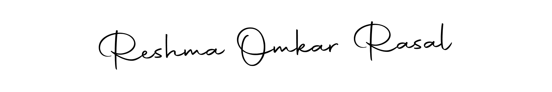 This is the best signature style for the Reshma Omkar Rasal name. Also you like these signature font (Autography-DOLnW). Mix name signature. Reshma Omkar Rasal signature style 10 images and pictures png