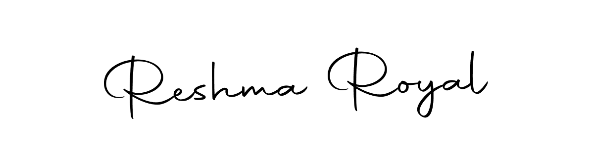 Reshma Royal stylish signature style. Best Handwritten Sign (Autography-DOLnW) for my name. Handwritten Signature Collection Ideas for my name Reshma Royal. Reshma Royal signature style 10 images and pictures png