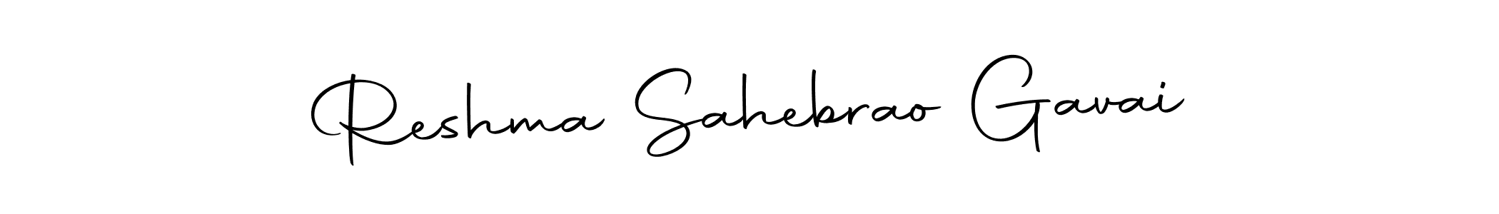 Make a beautiful signature design for name Reshma Sahebrao Gavai. Use this online signature maker to create a handwritten signature for free. Reshma Sahebrao Gavai signature style 10 images and pictures png