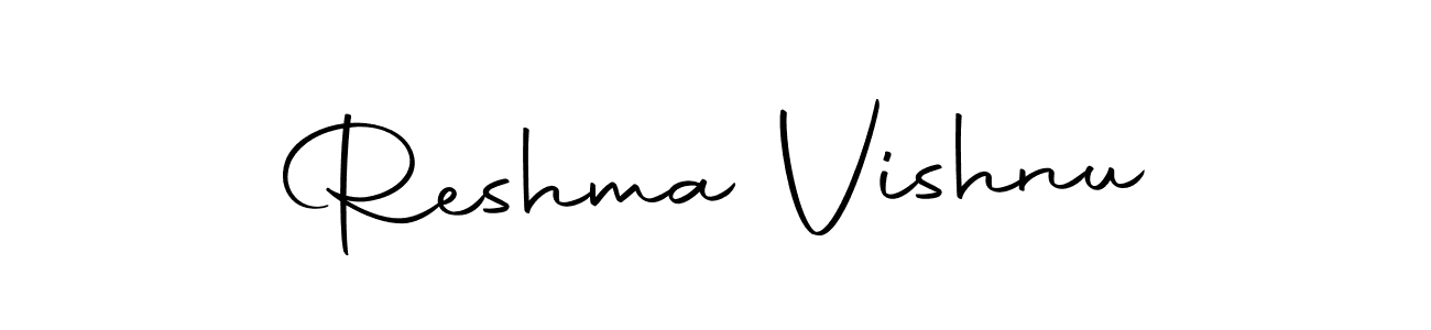 Reshma Vishnu stylish signature style. Best Handwritten Sign (Autography-DOLnW) for my name. Handwritten Signature Collection Ideas for my name Reshma Vishnu. Reshma Vishnu signature style 10 images and pictures png