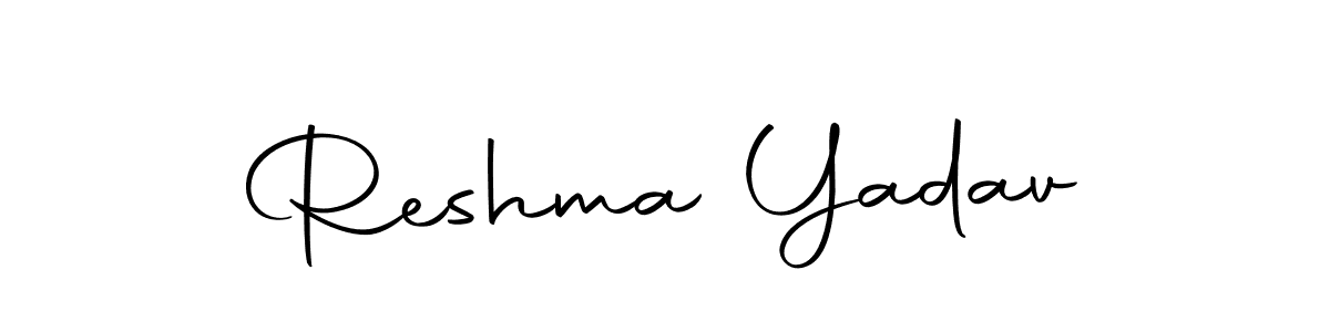 Create a beautiful signature design for name Reshma Yadav. With this signature (Autography-DOLnW) fonts, you can make a handwritten signature for free. Reshma Yadav signature style 10 images and pictures png