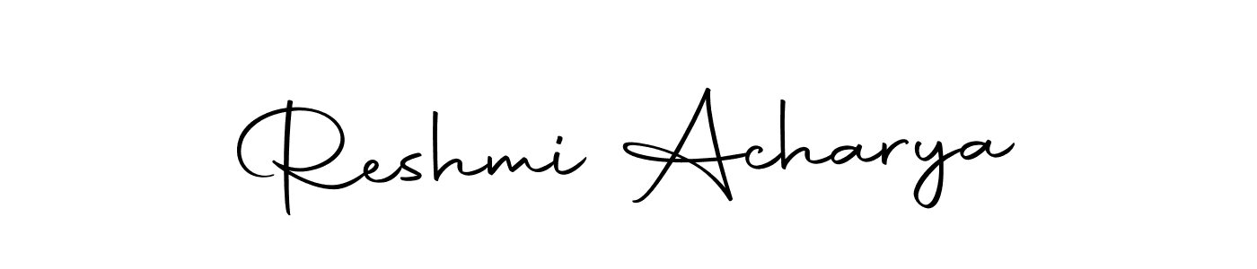 Use a signature maker to create a handwritten signature online. With this signature software, you can design (Autography-DOLnW) your own signature for name Reshmi Acharya. Reshmi Acharya signature style 10 images and pictures png