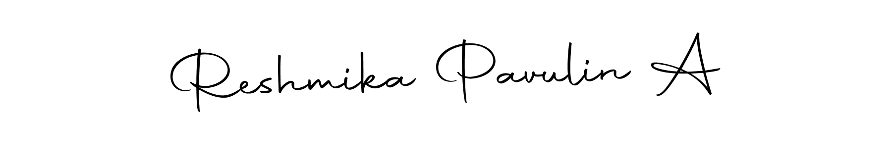 if you are searching for the best signature style for your name Reshmika Pavulin A. so please give up your signature search. here we have designed multiple signature styles  using Autography-DOLnW. Reshmika Pavulin A signature style 10 images and pictures png