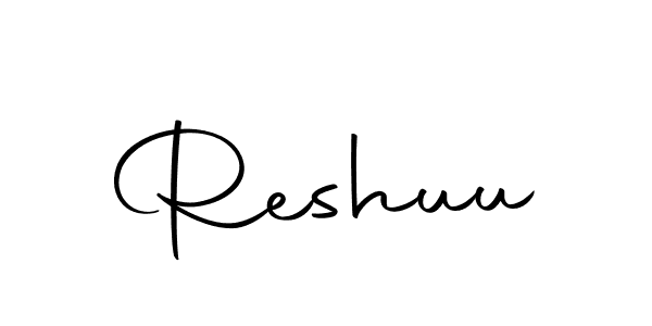 Reshuu stylish signature style. Best Handwritten Sign (Autography-DOLnW) for my name. Handwritten Signature Collection Ideas for my name Reshuu. Reshuu signature style 10 images and pictures png