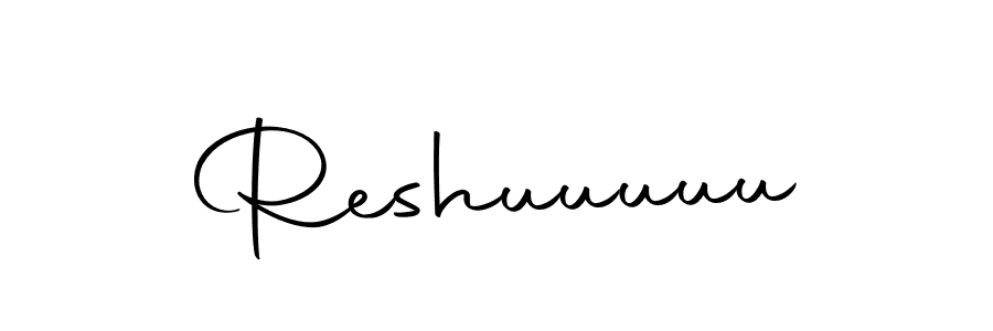Similarly Autography-DOLnW is the best handwritten signature design. Signature creator online .You can use it as an online autograph creator for name Reshuuuuu. Reshuuuuu signature style 10 images and pictures png