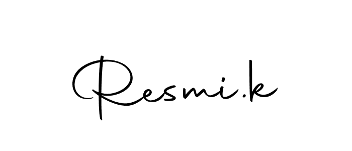 How to Draw Resmi.k signature style? Autography-DOLnW is a latest design signature styles for name Resmi.k. Resmi.k signature style 10 images and pictures png