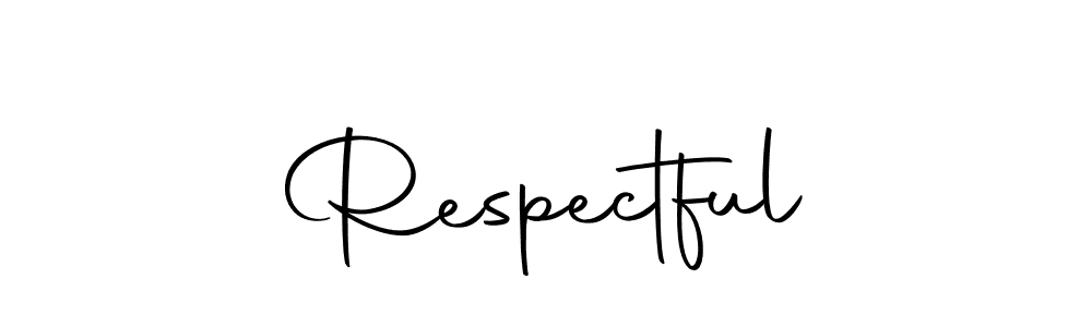 if you are searching for the best signature style for your name Respectful. so please give up your signature search. here we have designed multiple signature styles  using Autography-DOLnW. Respectful signature style 10 images and pictures png