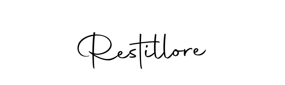 Also we have Restillore name is the best signature style. Create professional handwritten signature collection using Autography-DOLnW autograph style. Restillore signature style 10 images and pictures png