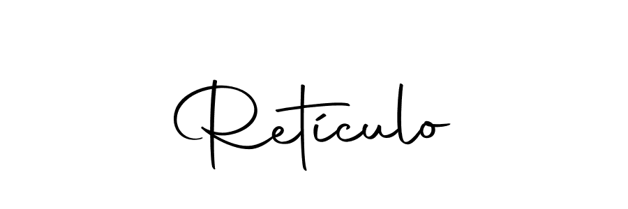 How to make Retículo name signature. Use Autography-DOLnW style for creating short signs online. This is the latest handwritten sign. Retículo signature style 10 images and pictures png