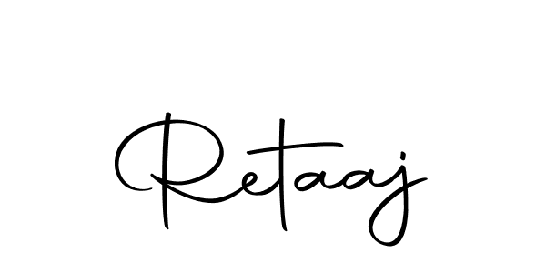 Use a signature maker to create a handwritten signature online. With this signature software, you can design (Autography-DOLnW) your own signature for name Retaaj. Retaaj signature style 10 images and pictures png
