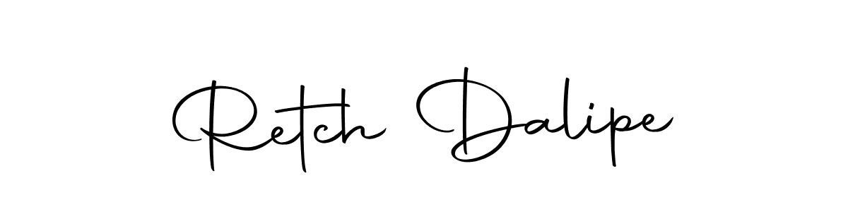 Make a short Retch Dalipe signature style. Manage your documents anywhere anytime using Autography-DOLnW. Create and add eSignatures, submit forms, share and send files easily. Retch Dalipe signature style 10 images and pictures png