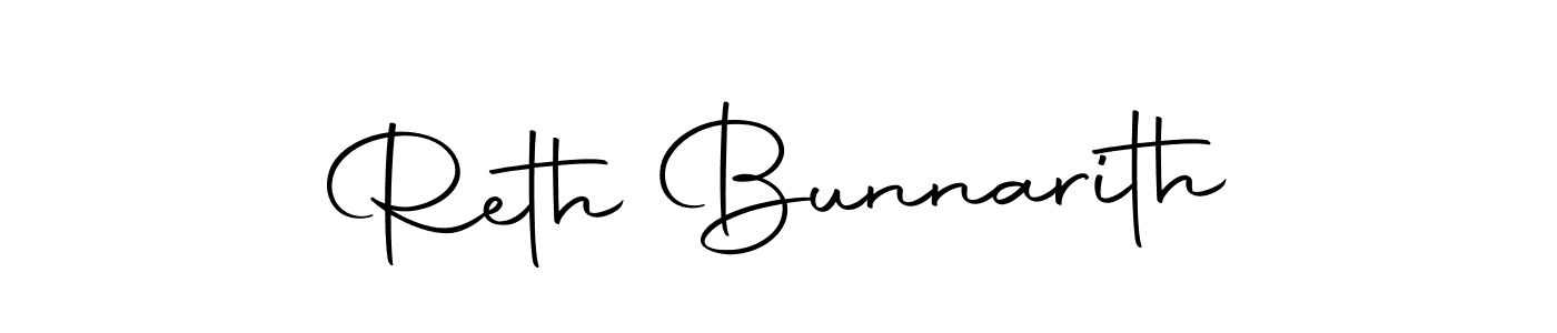 Make a beautiful signature design for name Reth Bunnarith. Use this online signature maker to create a handwritten signature for free. Reth Bunnarith signature style 10 images and pictures png