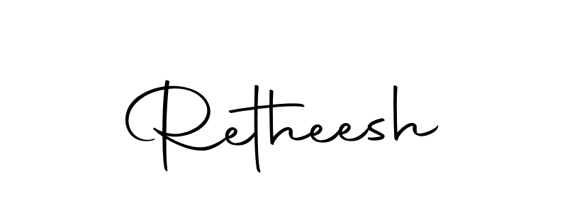 Retheesh stylish signature style. Best Handwritten Sign (Autography-DOLnW) for my name. Handwritten Signature Collection Ideas for my name Retheesh. Retheesh signature style 10 images and pictures png