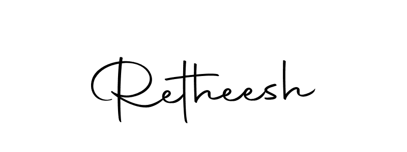 Design your own signature with our free online signature maker. With this signature software, you can create a handwritten (Autography-DOLnW) signature for name Retheesh. Retheesh signature style 10 images and pictures png