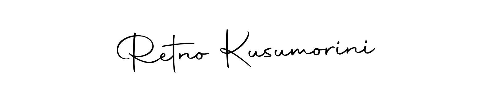 This is the best signature style for the Retno Kusumorini name. Also you like these signature font (Autography-DOLnW). Mix name signature. Retno Kusumorini signature style 10 images and pictures png