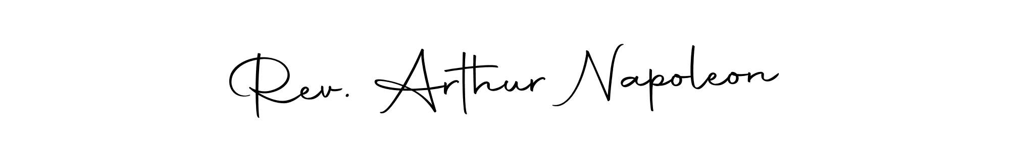 Make a beautiful signature design for name Rev. Arthur Napoleon. Use this online signature maker to create a handwritten signature for free. Rev. Arthur Napoleon signature style 10 images and pictures png