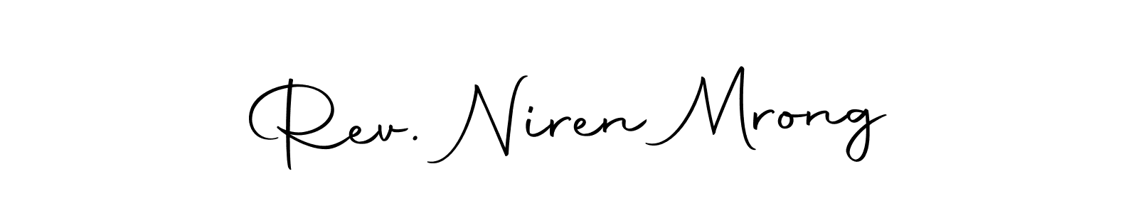 Rev. Niren Mrong stylish signature style. Best Handwritten Sign (Autography-DOLnW) for my name. Handwritten Signature Collection Ideas for my name Rev. Niren Mrong. Rev. Niren Mrong signature style 10 images and pictures png