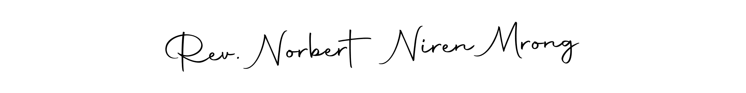 How to make Rev. Norbert Niren Mrong signature? Autography-DOLnW is a professional autograph style. Create handwritten signature for Rev. Norbert Niren Mrong name. Rev. Norbert Niren Mrong signature style 10 images and pictures png
