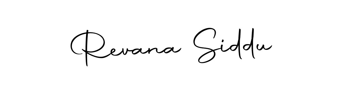Make a beautiful signature design for name Revana Siddu. With this signature (Autography-DOLnW) style, you can create a handwritten signature for free. Revana Siddu signature style 10 images and pictures png