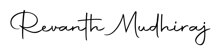 You can use this online signature creator to create a handwritten signature for the name Revanth Mudhiraj. This is the best online autograph maker. Revanth Mudhiraj signature style 10 images and pictures png
