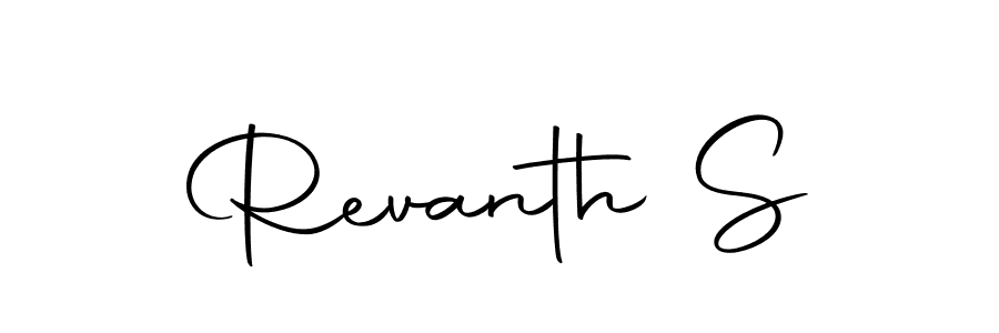 How to make Revanth S signature? Autography-DOLnW is a professional autograph style. Create handwritten signature for Revanth S name. Revanth S signature style 10 images and pictures png