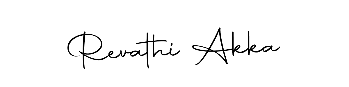 How to make Revathi Akka name signature. Use Autography-DOLnW style for creating short signs online. This is the latest handwritten sign. Revathi Akka signature style 10 images and pictures png