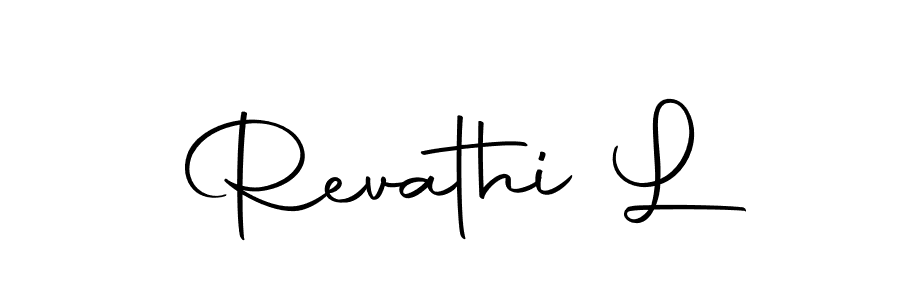 It looks lik you need a new signature style for name Revathi L. Design unique handwritten (Autography-DOLnW) signature with our free signature maker in just a few clicks. Revathi L signature style 10 images and pictures png